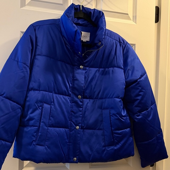 LOFT Royal Blue Quilted Jacket - Picture 4 of 4